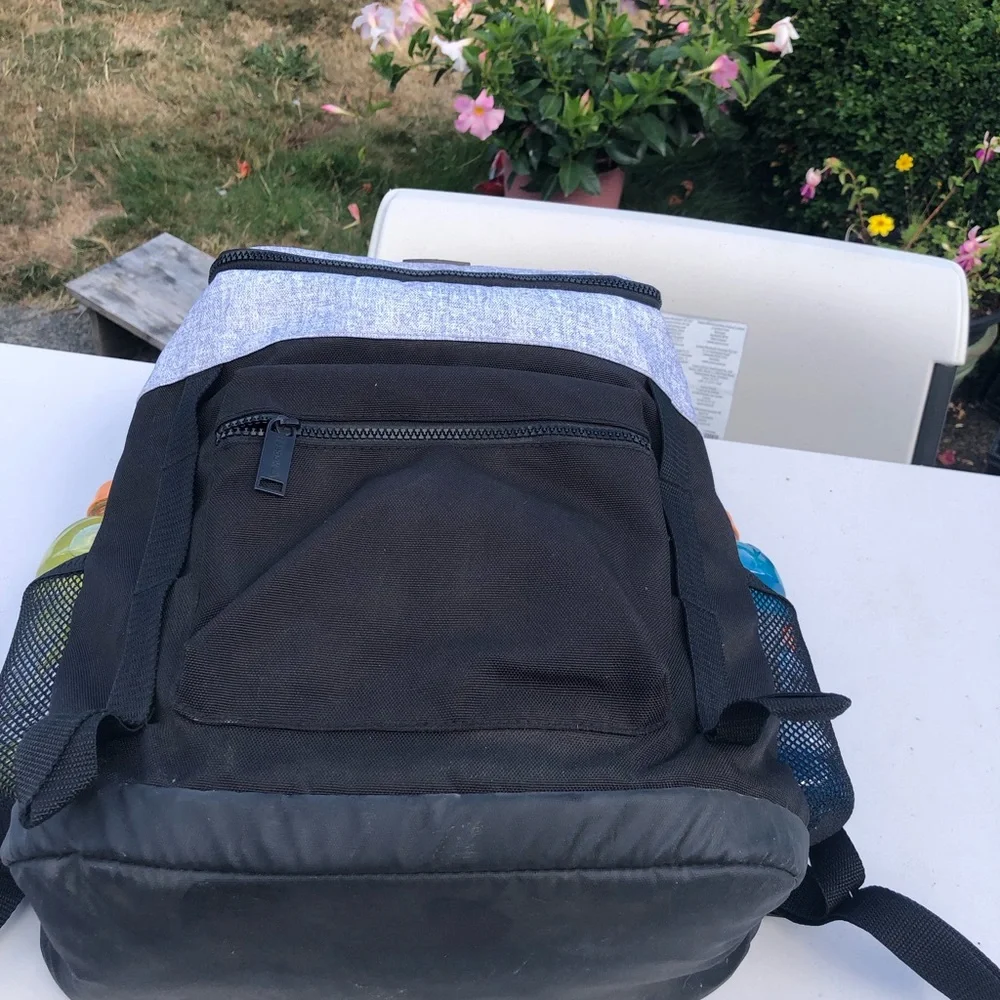 Reebok Bobbie Top Loader Two-Tone Grey and Black Daypack Backpack